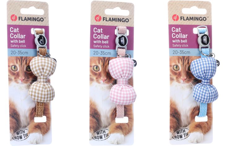Flamingo Halsband met strik Dilia Meerdere kleuren