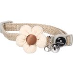 Collar with flower Bieke White