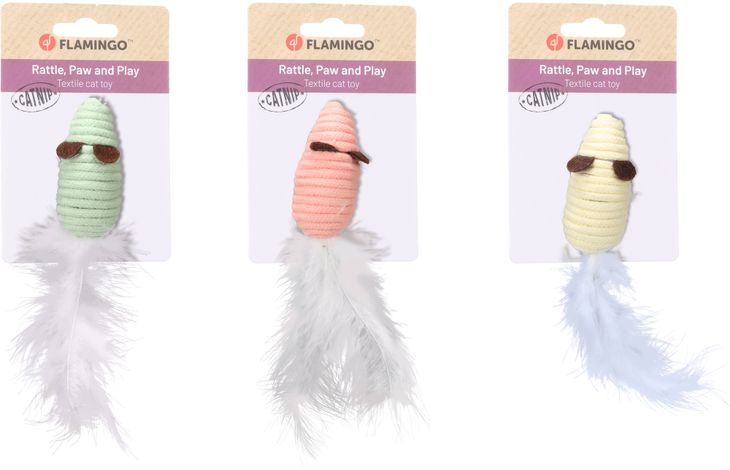 Flamingo Speelgoed Poppy Muis Meerdere kleuren