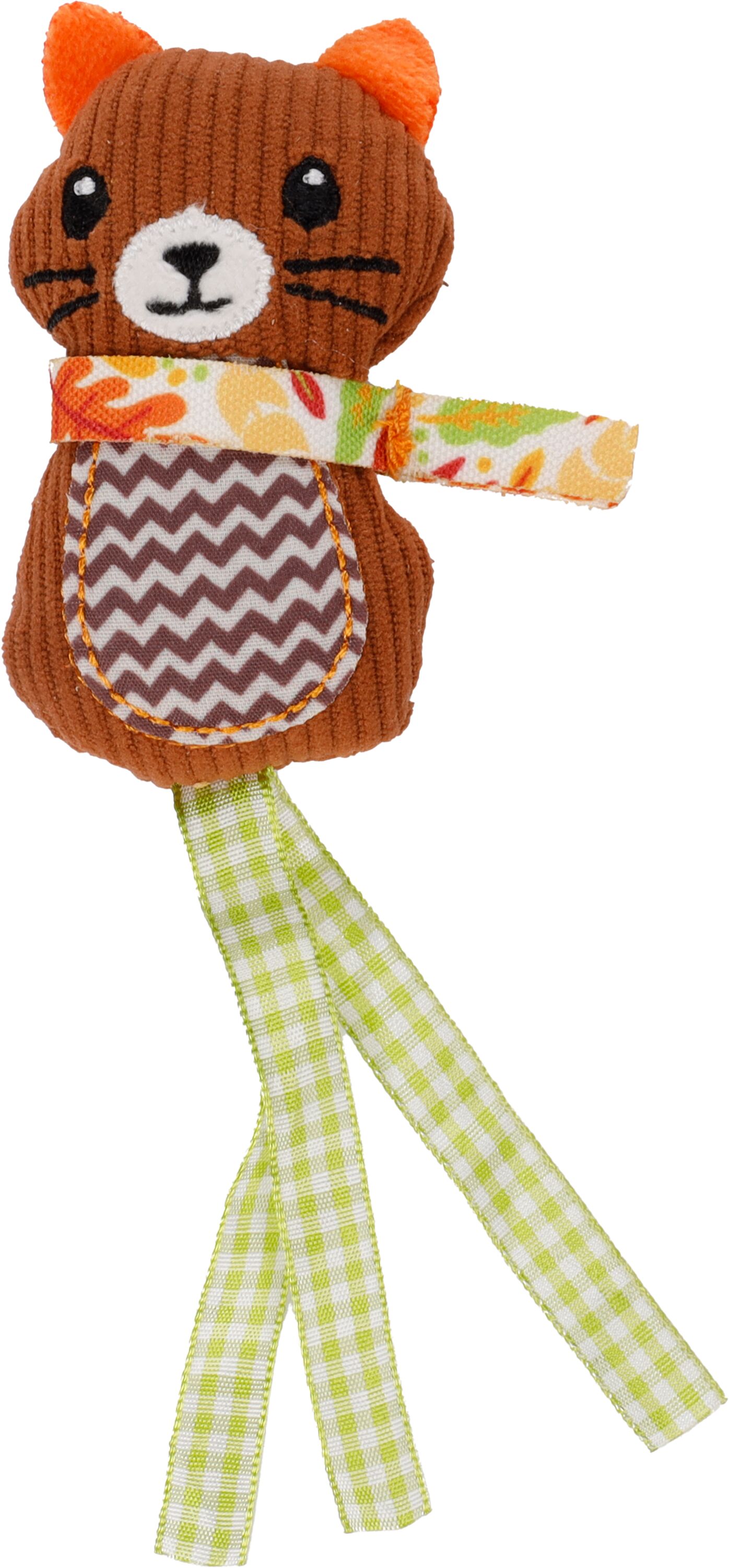 Image showcasing Toy Jade Cat Brown | 561916 | Flamingo Pet Products