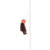 Toy Jade Dangler with toy Orange Dangler with ball Orange, Brown, White Chevron pattern