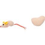 Toy Texo Mouse & Heart Orange