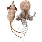 Toy Texu Ball & Mouse Brown