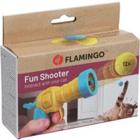 Flamingo Spielzeug Dalta Pistole mit ball Gelb