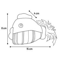 Flamingo Toy Zwawi Turbot White & Black