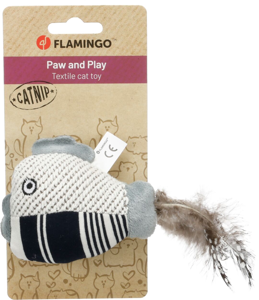 Flamingo Toy Zwawi Turbot White & Black