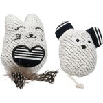 Giocattolo Zwawi Gatto & Topolino Bianco & Nero