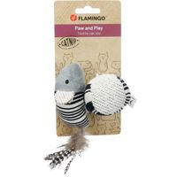 Flamingo Toy Zwawi Ball & Mouse White & Black