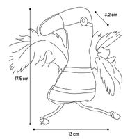 Flamingo Toy Zwawi Bird White & Black