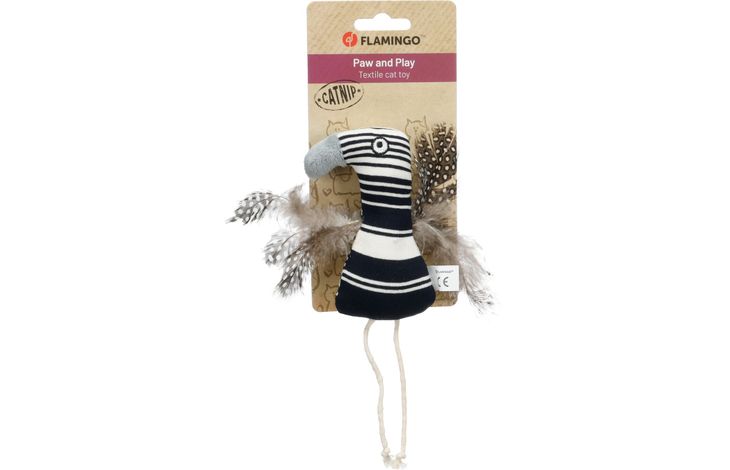 Flamingo Toy Zwawi Bird White & Black