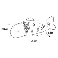 Flamingo Toy Zwawi Fish White & Black
