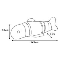 Flamingo Toy Zwawi Fish White & Black