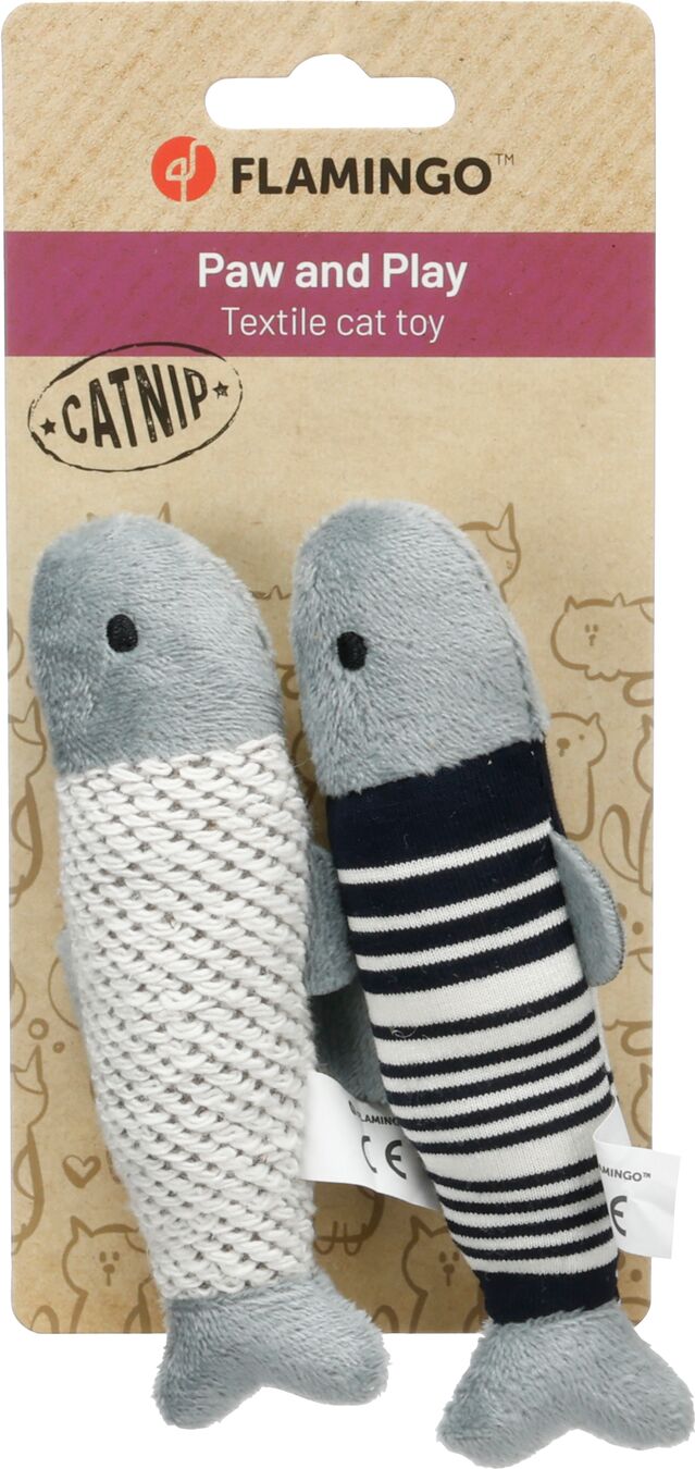 Flamingo Toy Zwawi Fish White & Black