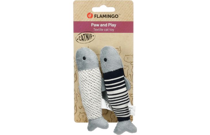 Flamingo Toy Zwawi Fish White & Black