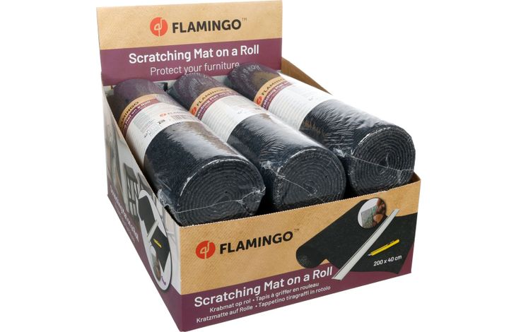 Flamingo Scratching mat Sticka Roll Dark grey