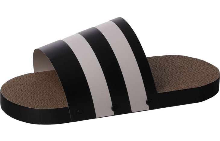 Flamingo Scratching cardboard Slippi Slipper Black
