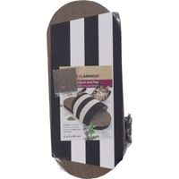 Flamingo Scratching cardboard Slippi Slipper Black