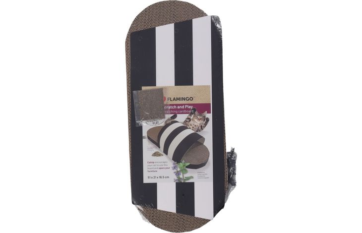 Flamingo Scratching cardboard Slippi Slipper Black