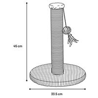 Flamingo Scratching tree  Riba White