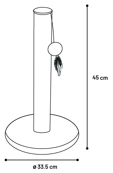 Flamingo Scratching tree  Riba Dark grey