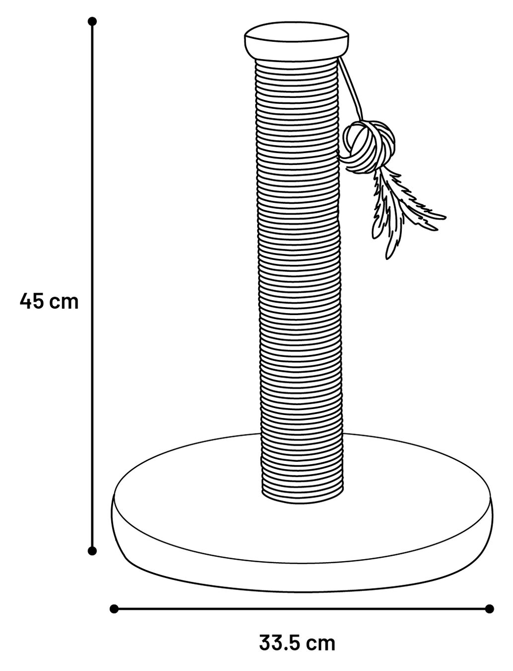 Flamingo Scratching tree  Velvi Mocha