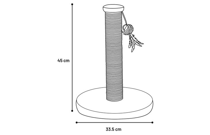 Flamingo Scratching tree  Velvi Mocha