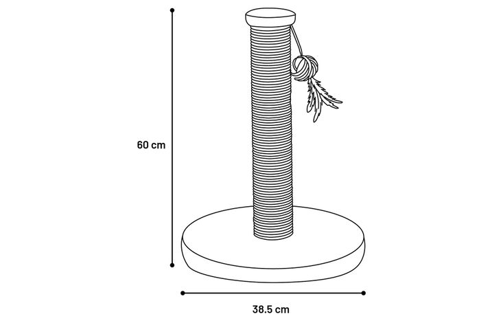 Flamingo Scratching tree  Velvi Mocha