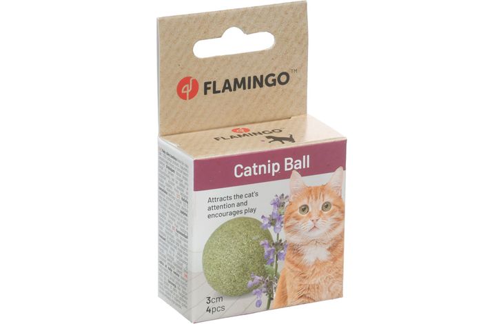 Flamingo Spielzeug Katti Katzenminzeball Grün