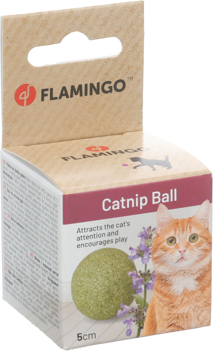 Flamingo Spielzeug Katti Katzenminzeball Grün