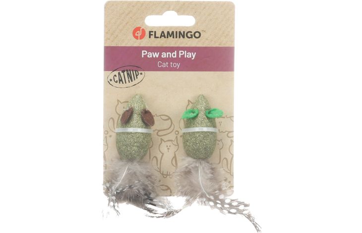 Flamingo Spielzeug Katti Maus Grün