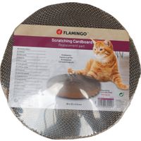 Flamingo Spare scratching cardboard Alam Round Brown