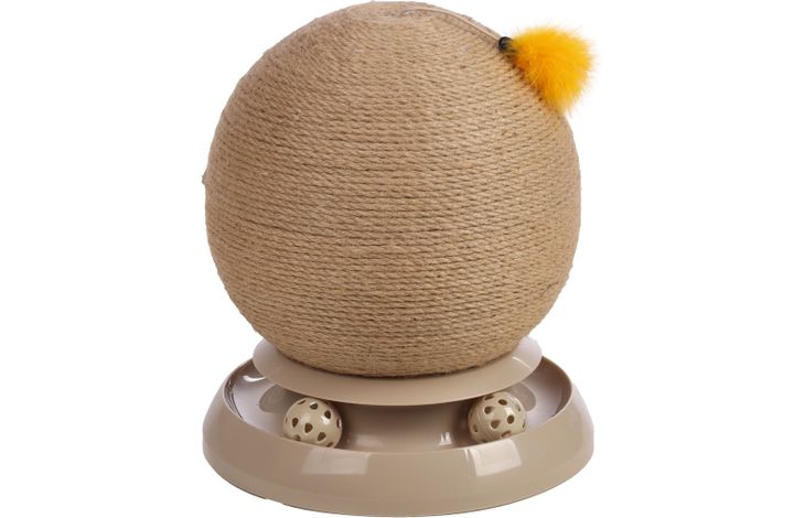 Flamingo Scratching ball Ammo Ball track Brown