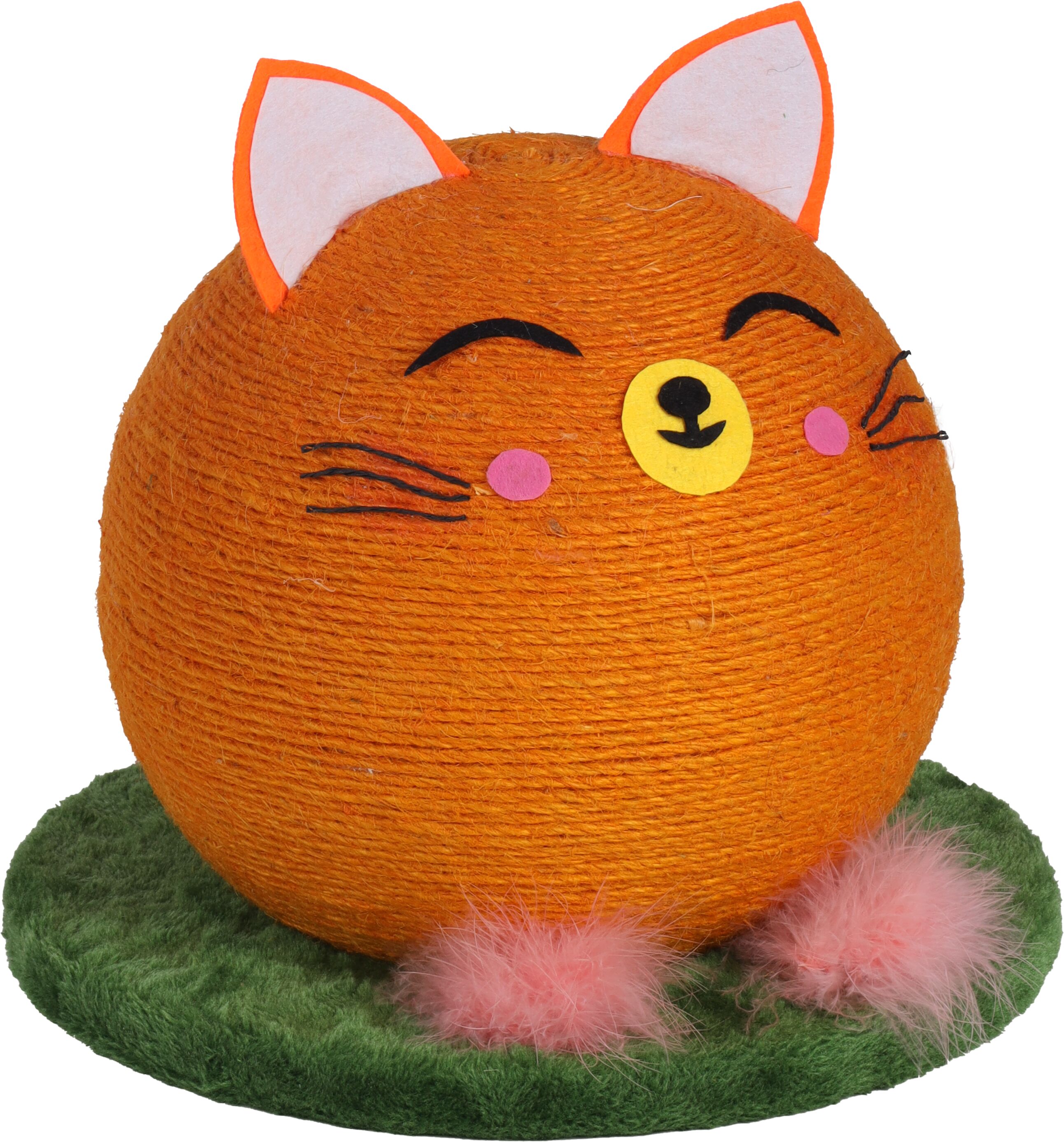 Flamingo Scratching ball Reynard Cat Orange