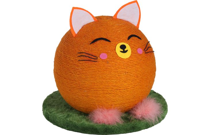 Flamingo Scratching ball Reynard Cat Orange