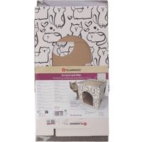 Flamingo Scratching cardboard Jamie Cube Ecru