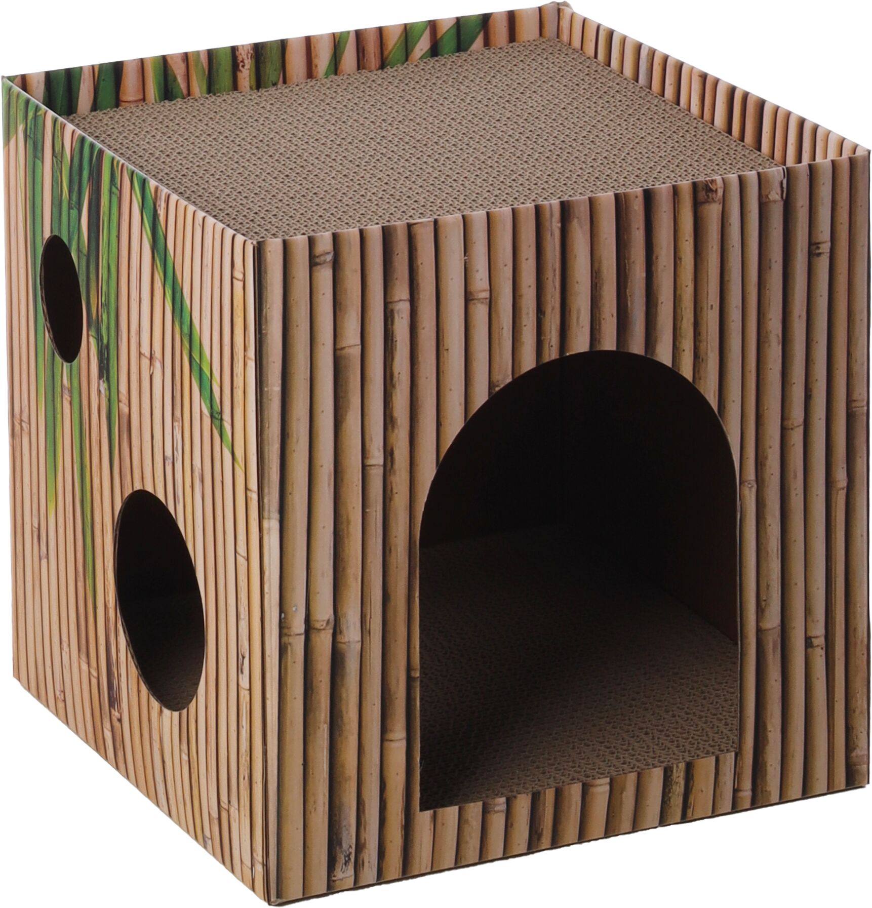 Flamingo Scratching cardboard Jamie Cube Brown