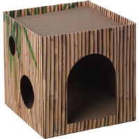 Flamingo Scratching cardboard Jamie Cube Brown