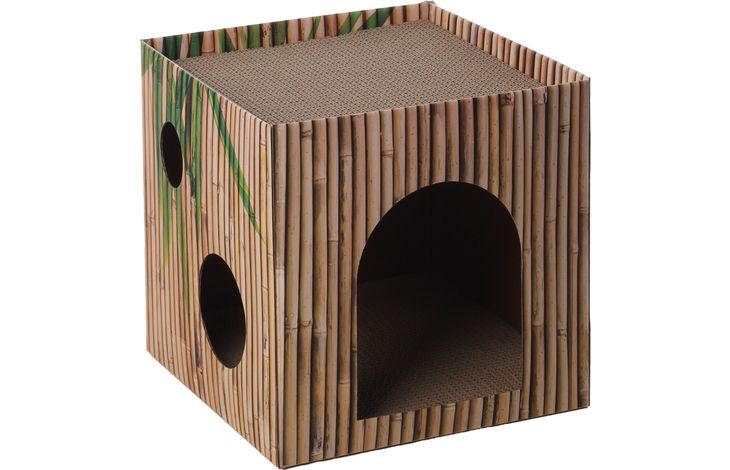 Flamingo Scratching cardboard Jamie Cube Brown