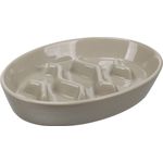 Gamelle pour la nourriture Slow feeder Cena Ovale Taupe