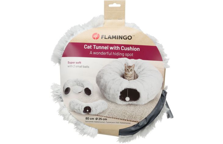 Flamingo Toy Donna Tunnel with ball Grey
