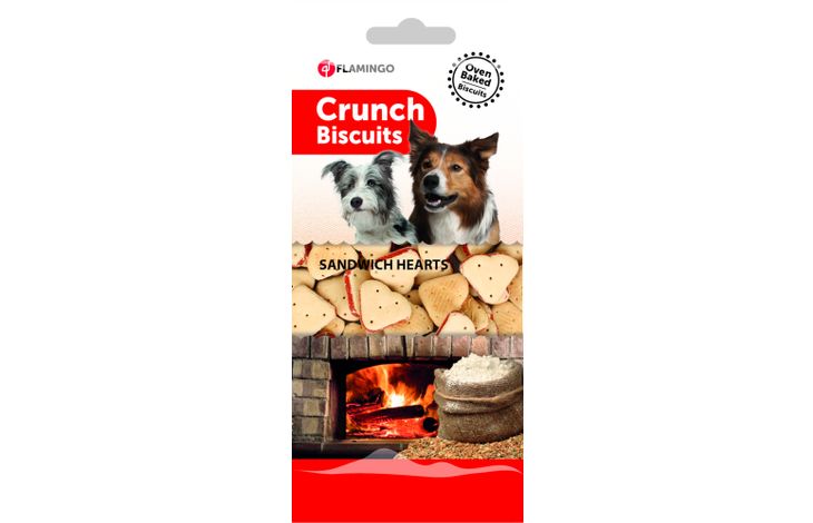 Flamingo Snacks Crunch Keks Sandwich Braun