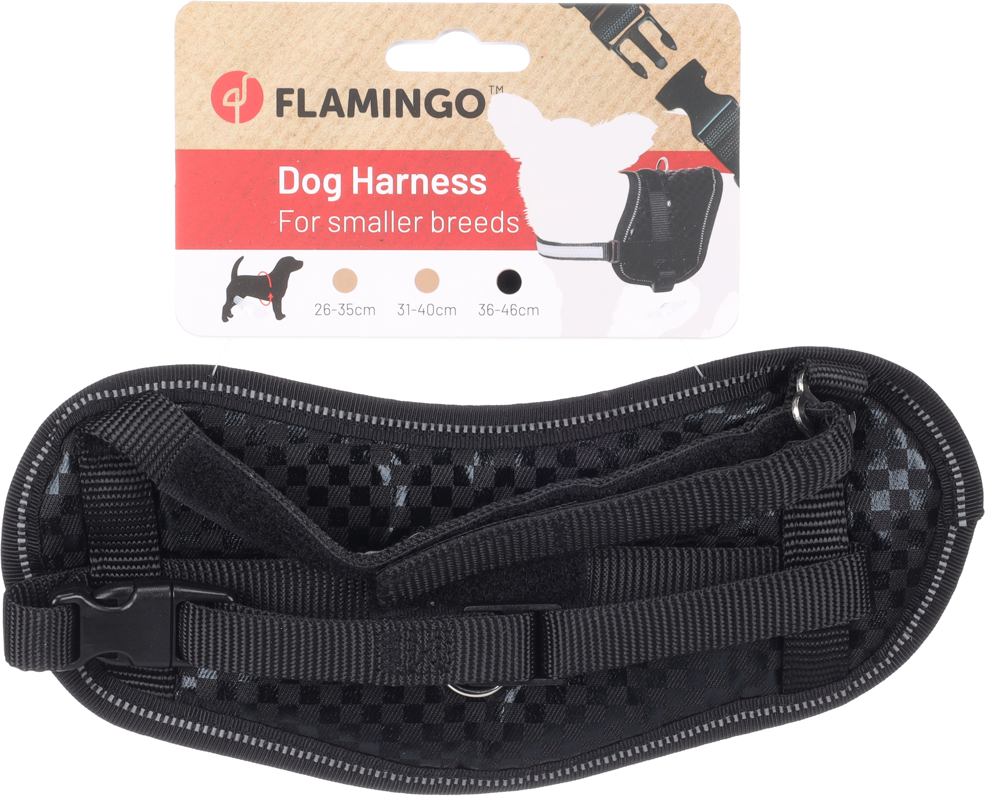 Flamingo Harness Eeny Meeny Black