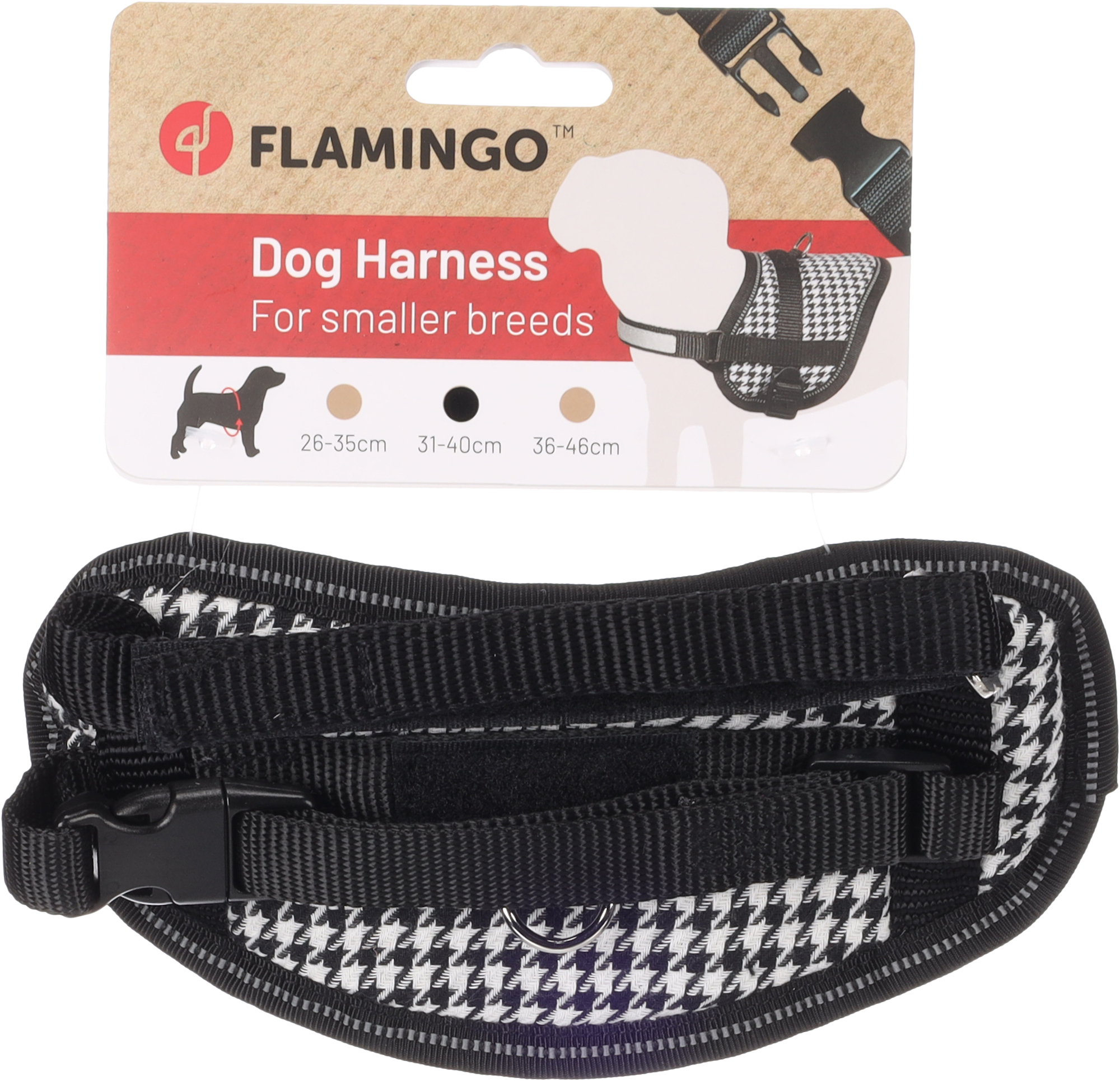 Flamingo Harness Eeny Meeny Black & White