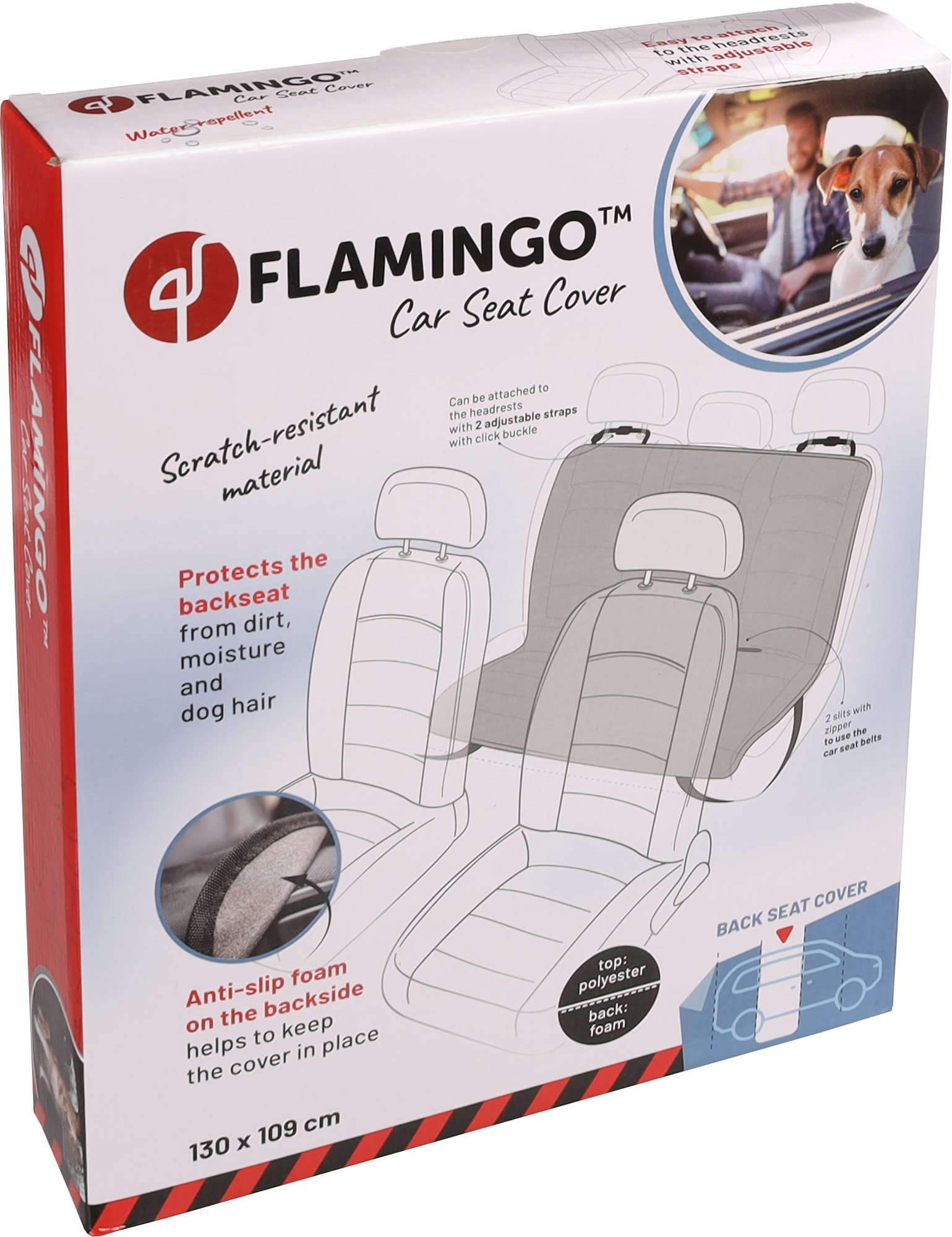 Flamingo Car seat cover Mac Back seat Grey