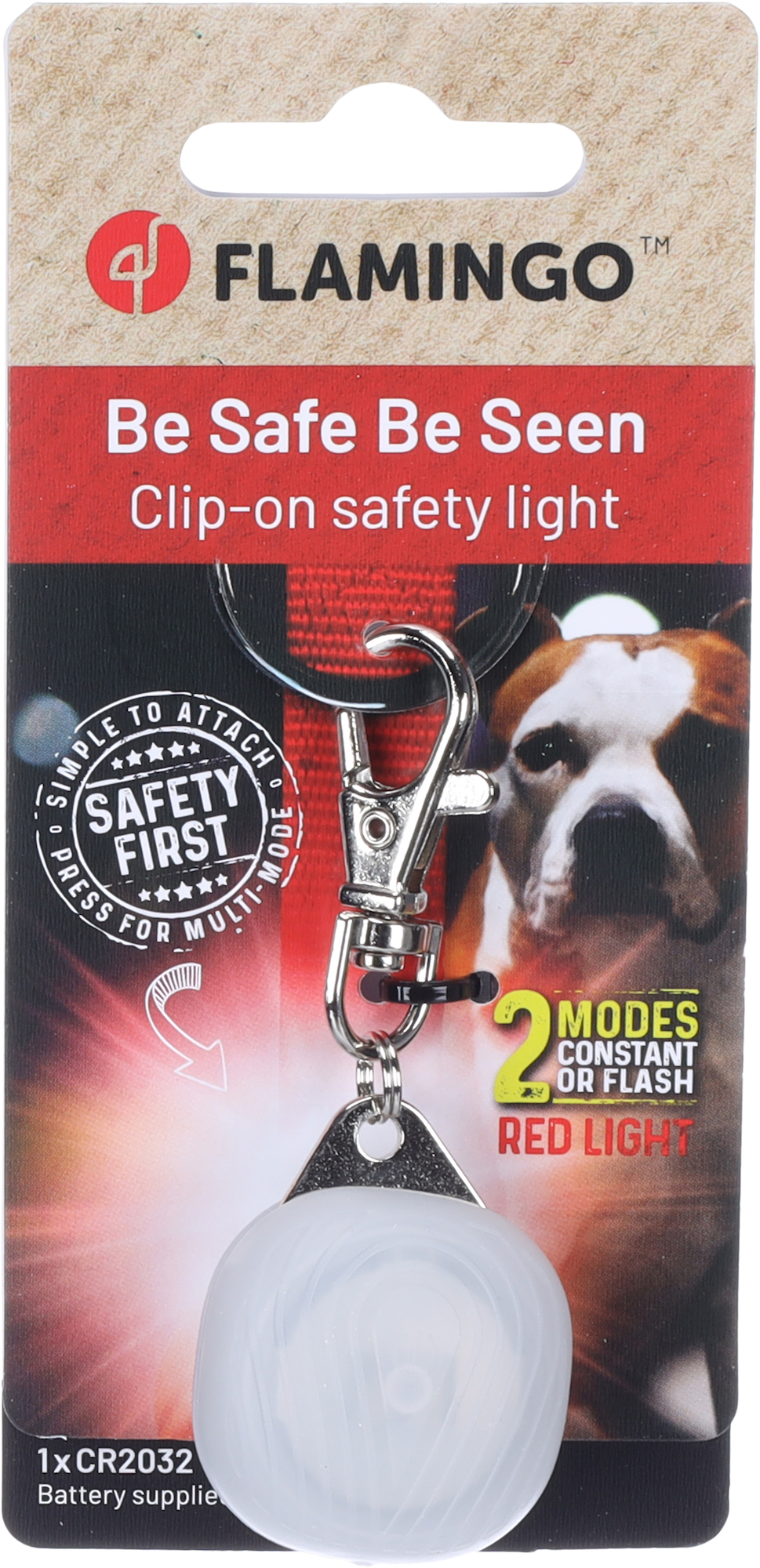 Flamingo Safety light Zayn Red