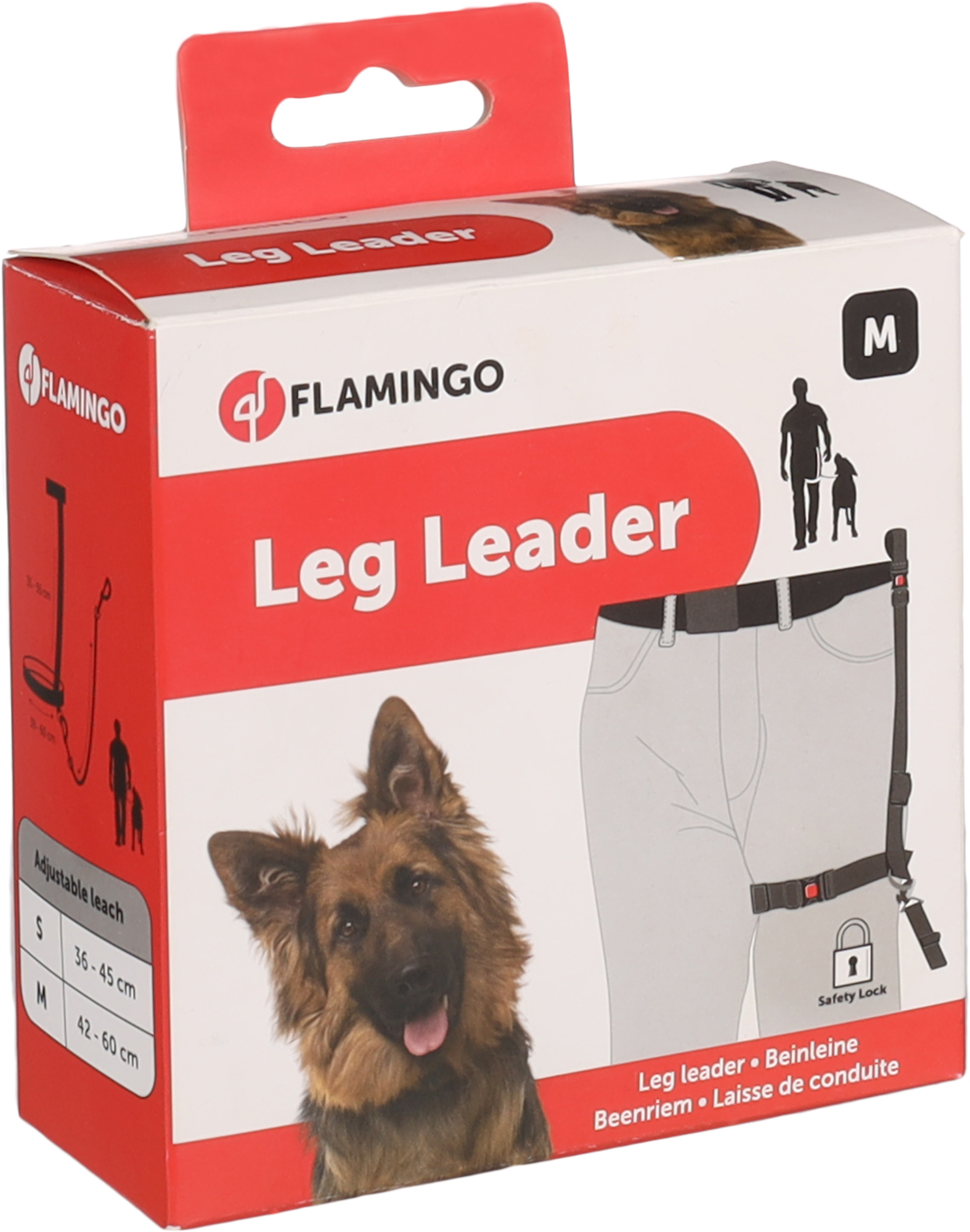 Flamingo Jogging leash Legleader Black