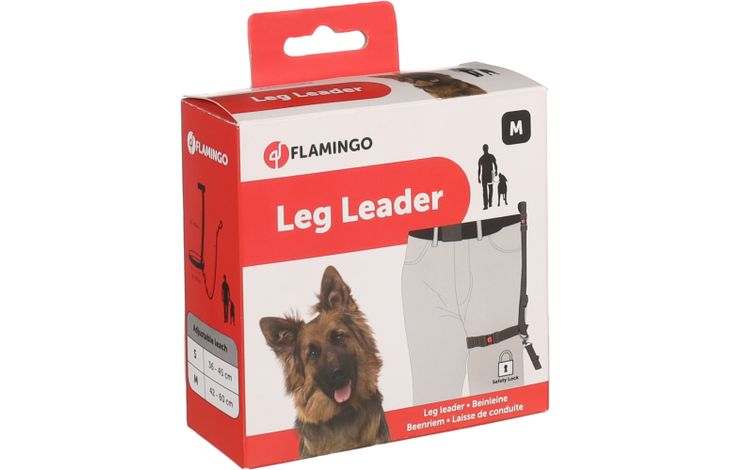 Flamingo Jogging leash Legleader Black