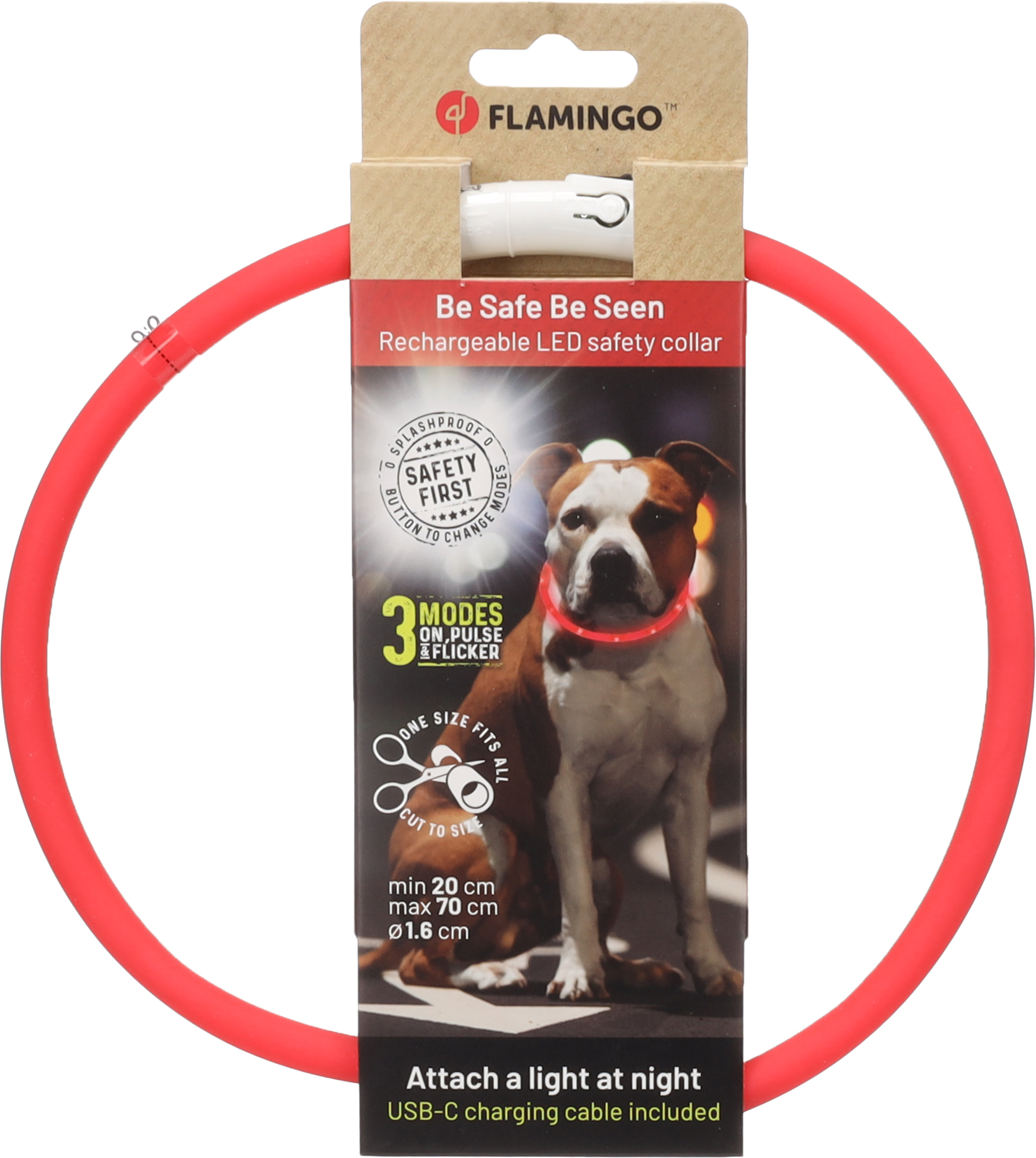 Flamingo Collar Nera Visio Red