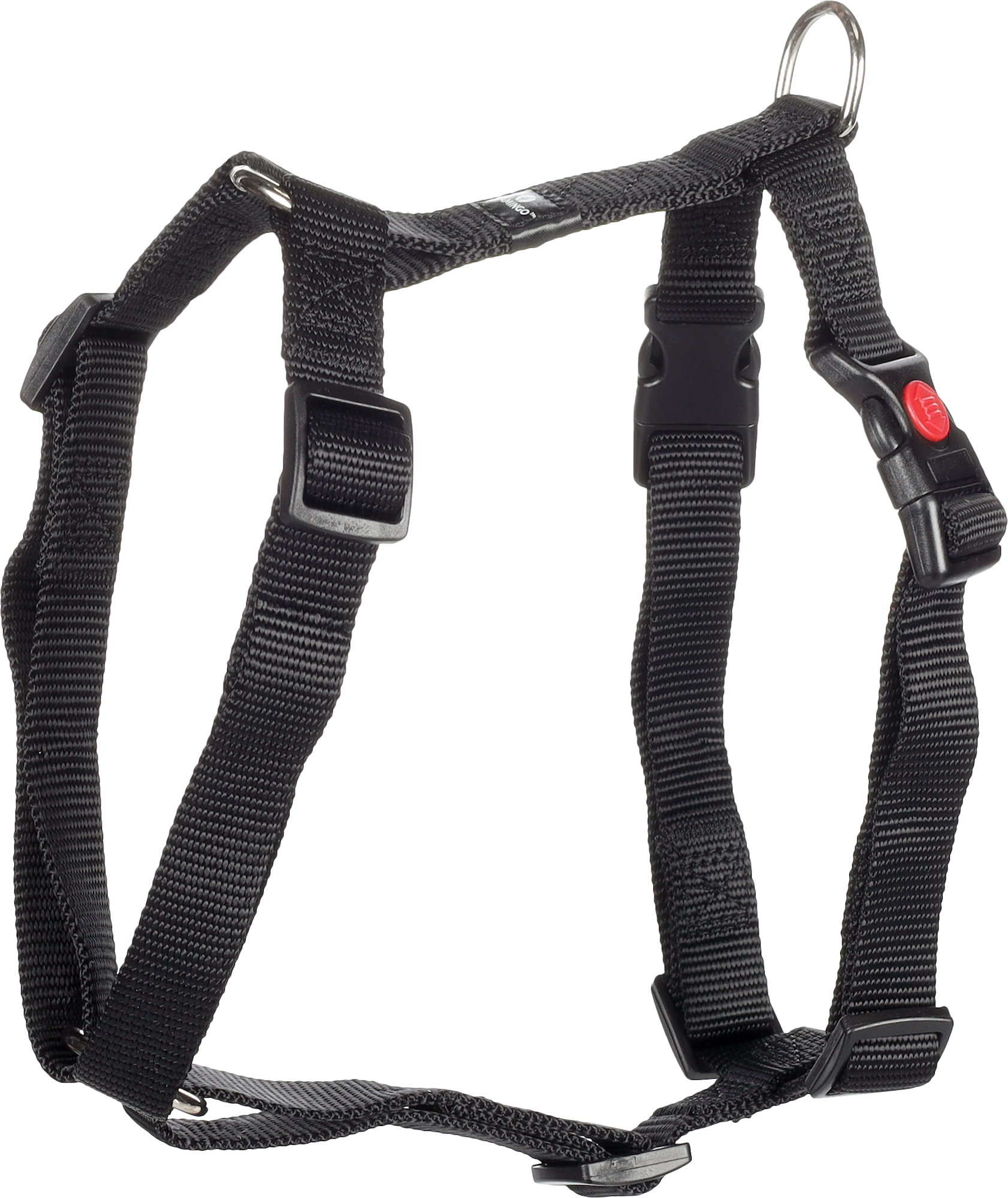 Flamingo Harness H-shape Ziggi Black