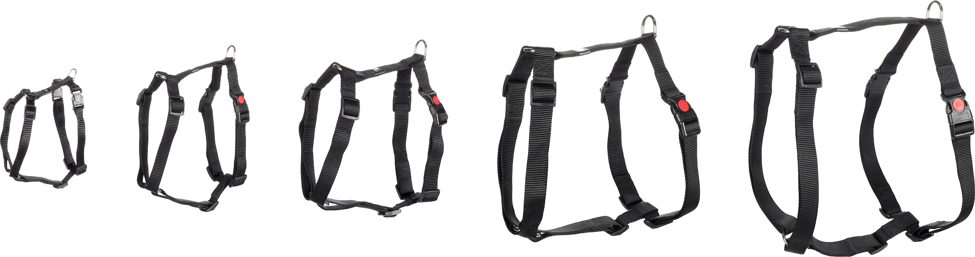 Flamingo Harness H-shape Ziggi Black